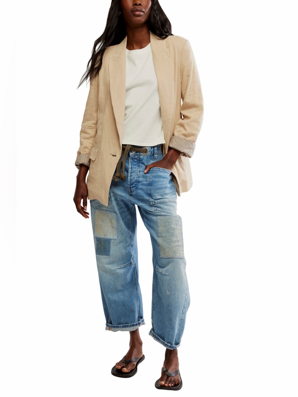 Free People ‘Prep School’ Linen Blazer